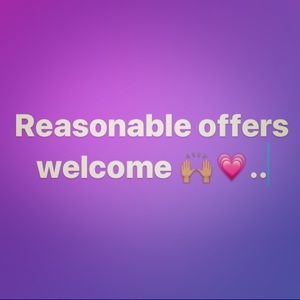 Negotiations welcome!